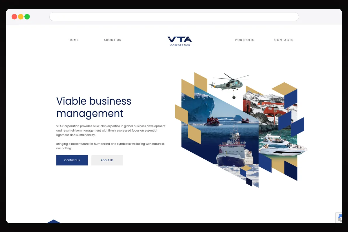 VTA Corporation website design and development project by Yasen Rachev
